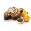 Colomba mit Birnen, Schokolade, Zimt und Mandelglasur Kg. 1
