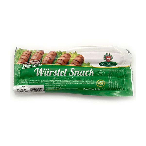 Wurstel Snack senza pelle Gr. 250