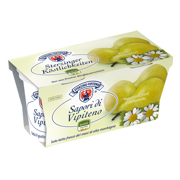 Yogurt Pera e Camomilla Sapori di Vipiteno Gr. 125 x 2